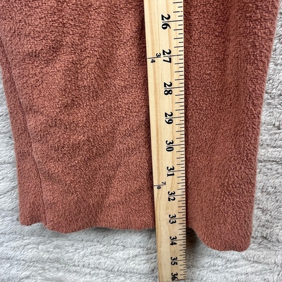 SPIRITUAL GANGSTER Linen Terry Cloth Brown Wide Leg Crop Pull On Pants Sz Large - Picture 13 of 13